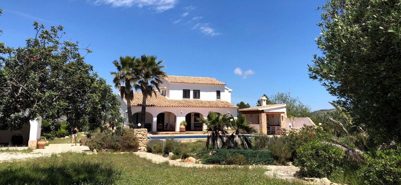 White Spanish house with swimming pool purchased for opening a Bed and Breakfast in Spain