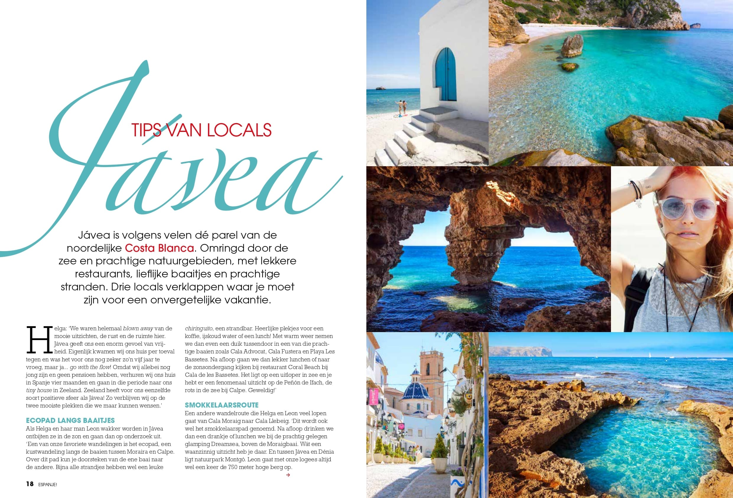 Artikel van de House Doctor Costa Blanca over Jávea in ‘ESPANJE!’ magazine